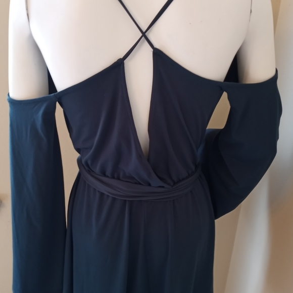 NWT Forever 21 Emerald Green Medium Short Dress - Picture 3 of 3